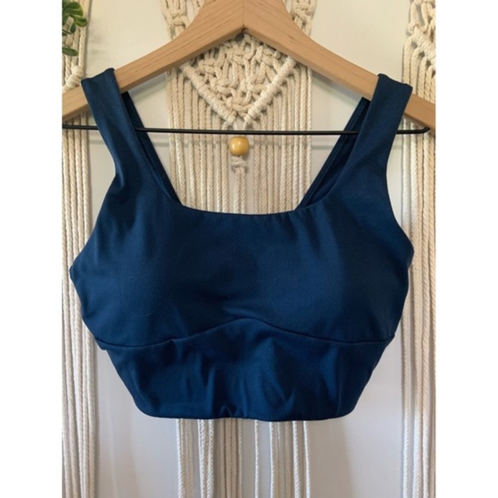 GYMSHARK Women's Longline Sports Bra Blue Size Large‎